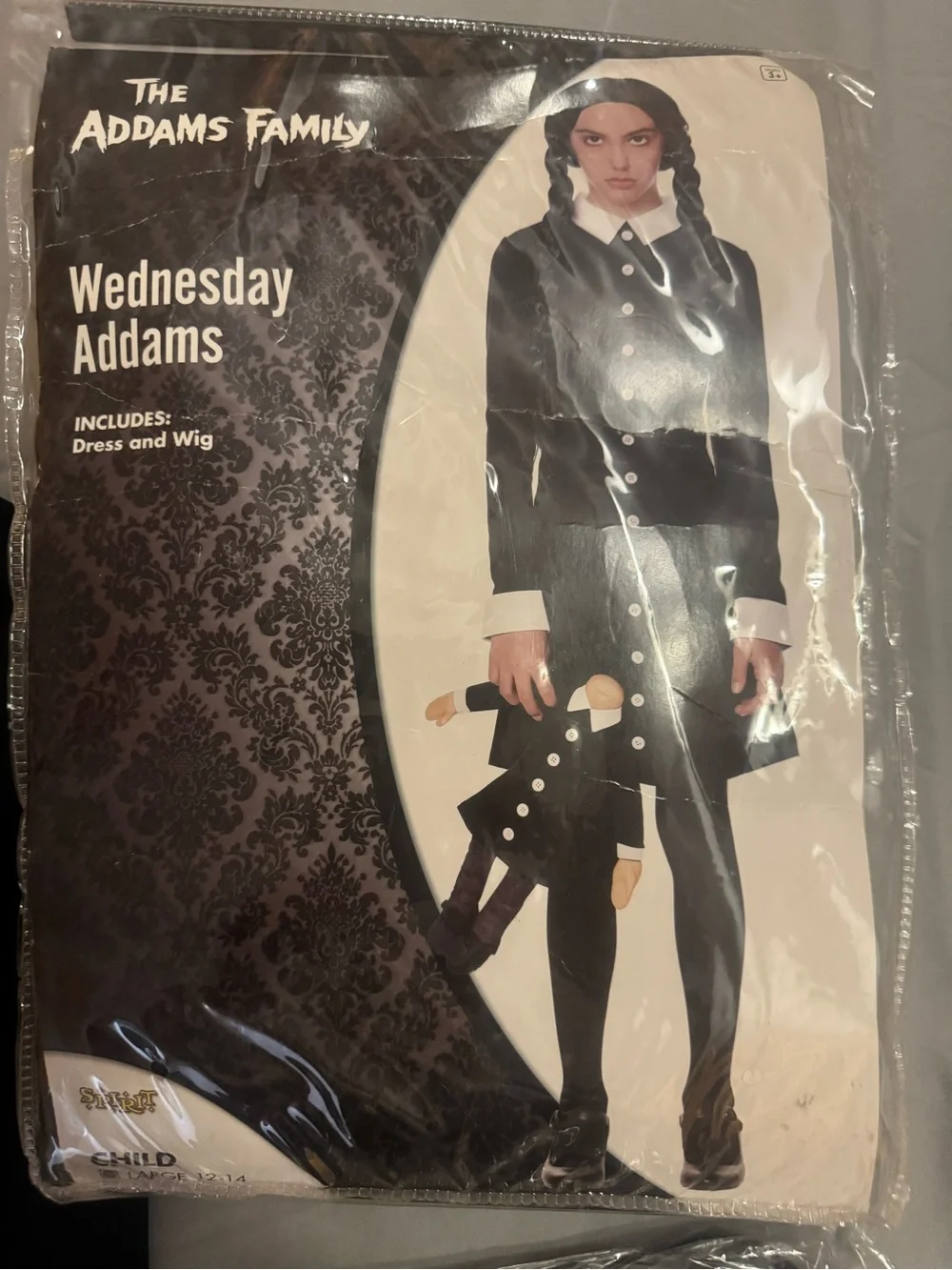Spirit Wednesday Addams Costume - Black and White
